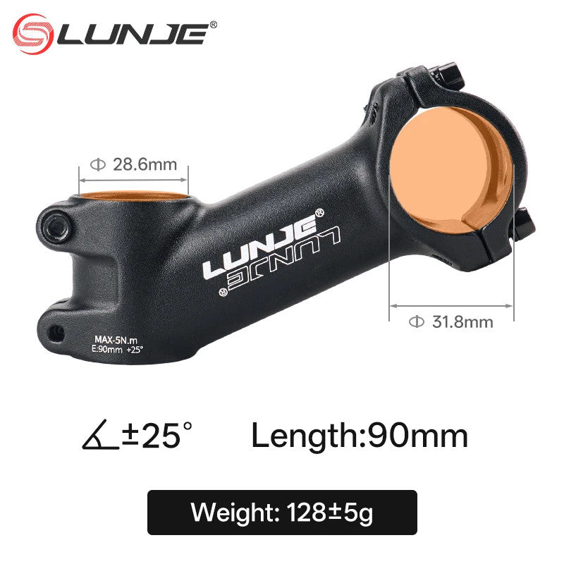Ultralight MTB Bike Stem 10°-35° Angles for 31.8mm Handlebar, 60-110mm Lengths