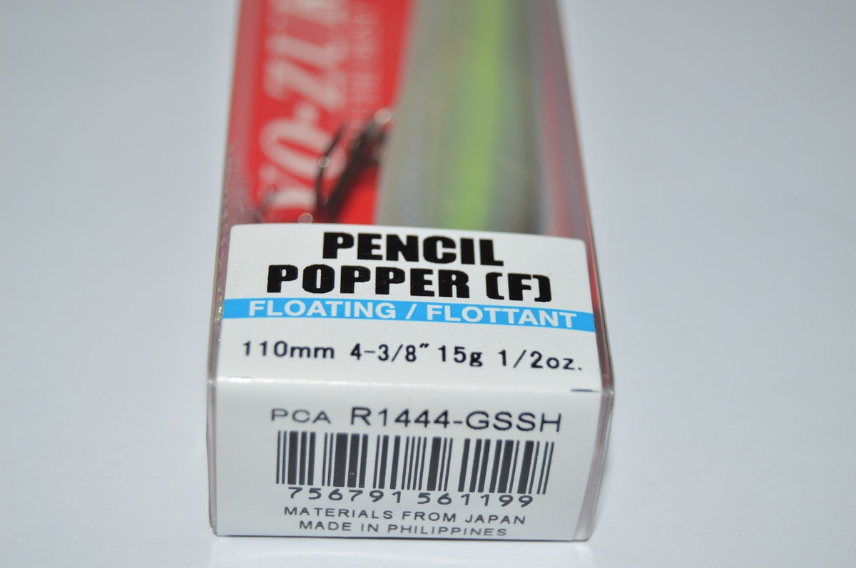 Yo-Zuri 3D Prism Pencil Popper Lure 4 3/8 Inch 1/2oz Ghost Sexy Shad