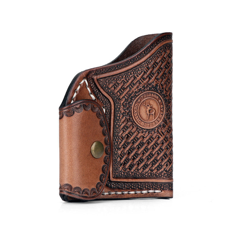 Leather Gun Holster for Revolvers and Handguns - Tactical Concealed Carry