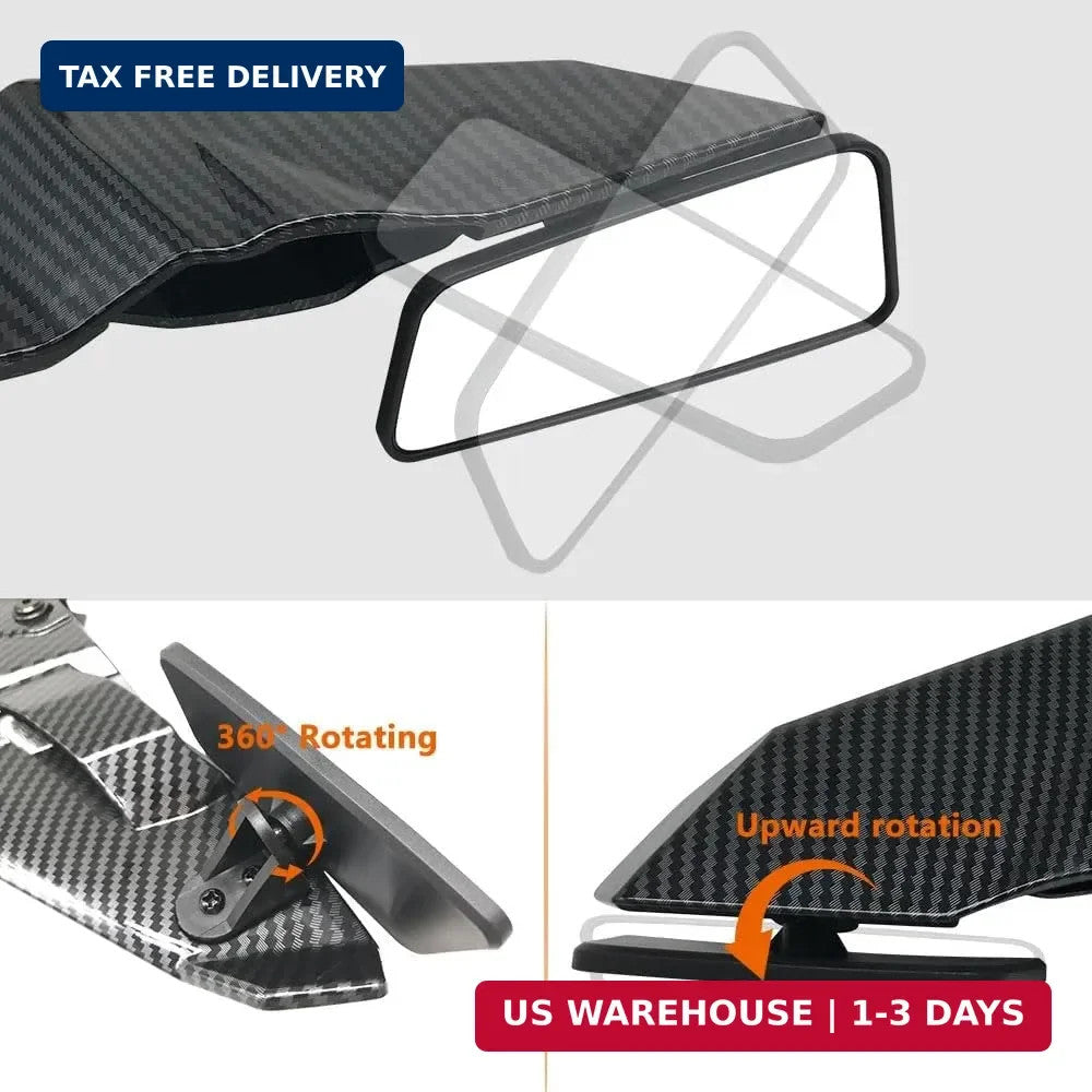 Motorcycle Rearview Mirror for Suzuki GSXR 600 750 1000 250R Black Wing Style