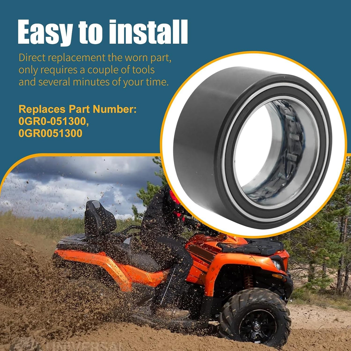 One Way Clutch Bearing Replacement for CFMoto UForce CFORCE 400-600