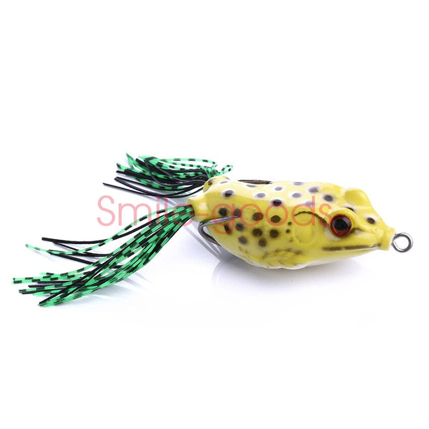 5pcs Frog Soft Fishing Lures Set - Topwater Crankbaits for Bass, 5.5cm, 13g