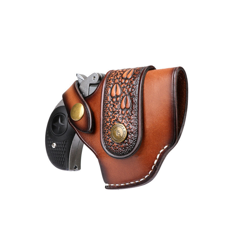 Leather Gun Holster for Revolvers and Handguns - Tactical Concealed Carry