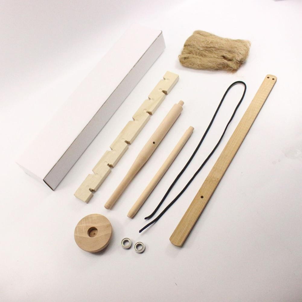 Primitive Fire Starter Kit - Wood Bow Drill Survival Fire Making Tool
