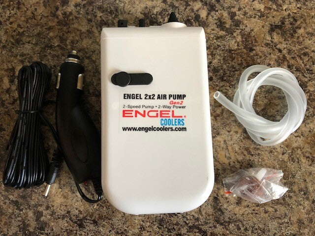 Portable Live Bait Aerator Pump Kit with 12V Adapter for Fishing