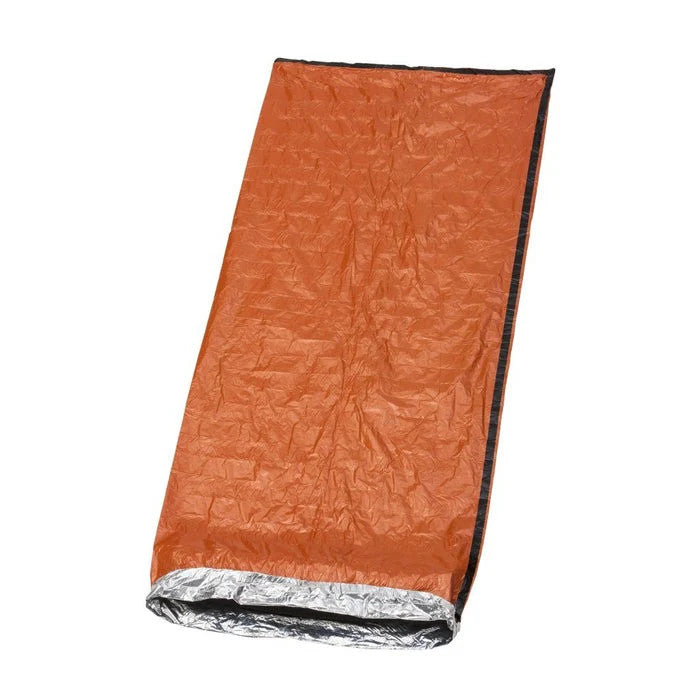Emergency Thermal Blanket with Rescue Whistle - Waterproof, Windproof & Compact Survival Kit