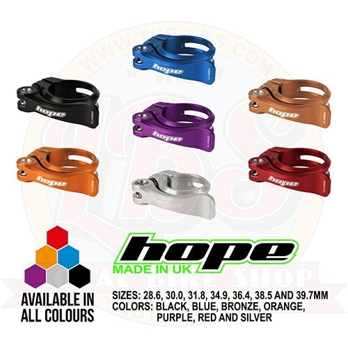 Cycling Quick Release Seatpost Clamp All Sizes & Colors - Durable Aluminium