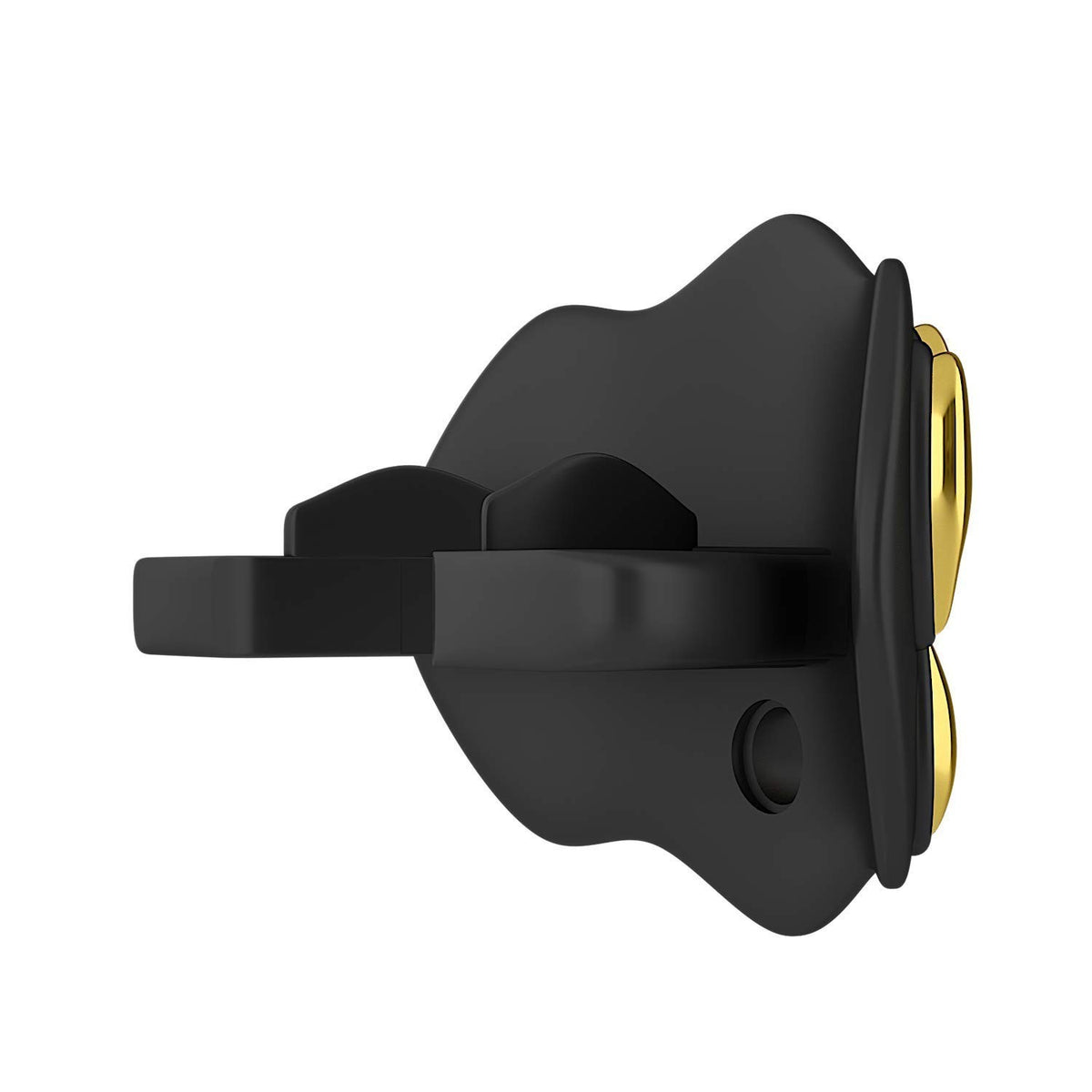3D Chrome Grillz Football Mouth Guard - Black & Gold Sports Mouthpiece