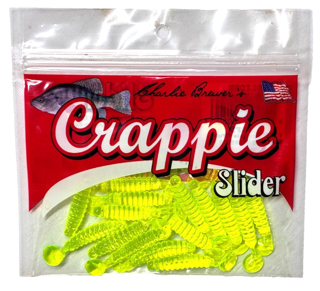 Fishing Bait Set - Charlie Brewer Slider Worms and Grubs, 40 Total
