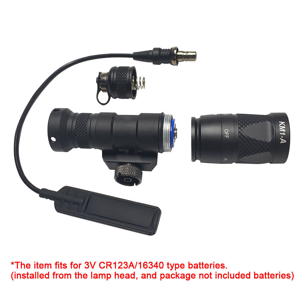 Tactical Helmet Light with IR Flashlight Mount for M300V – Aluminum, S/S MA-X Bracket
