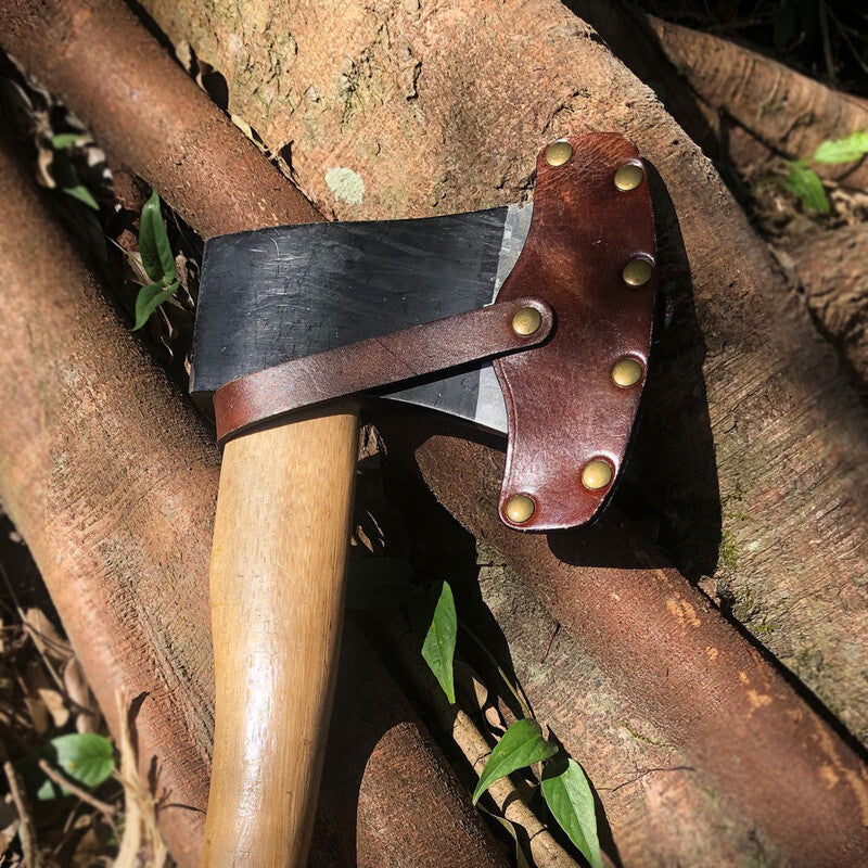 Leather Axe Sheath for Hatchet & Single Bit Axe Protection Cover