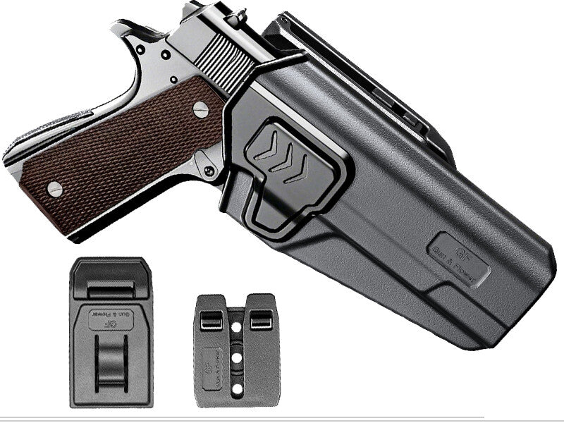 1911 Holster for Colt Kimber Springfield RIA Taurus - OWB Molle & Adjustable Clip
