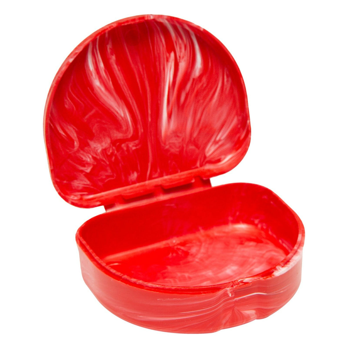 Sporting Goods Mouthguard Case Red and White for Protective Gear