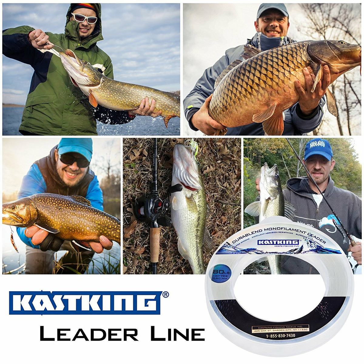 Saltwater Monofilament Leader Line 120Yd 100LB Clear for Fishing