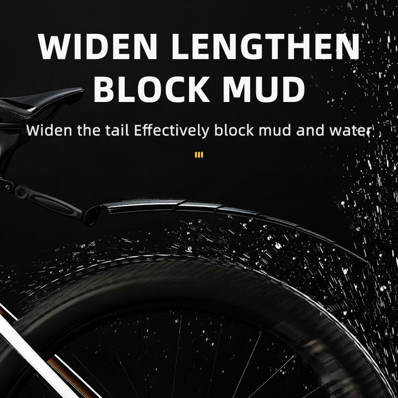 Retractable Bike Fender Set - Front and Rear Mudguards for Cycling