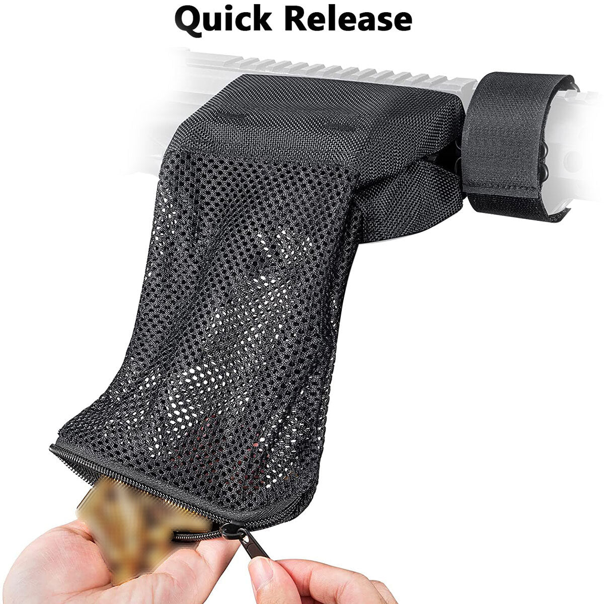 Brass Catcher with Quick Release Mesh Heat-Resistant Padded for Shooting Range