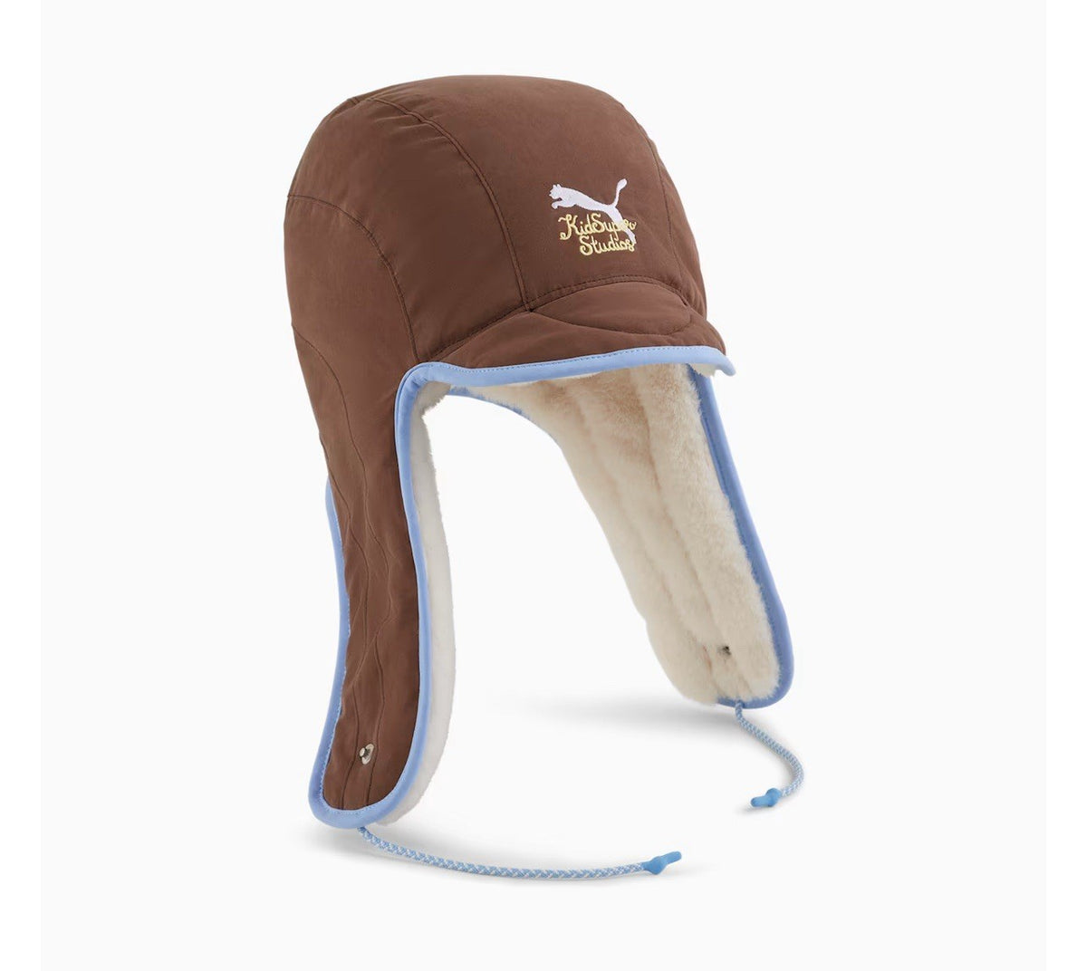 Puma x KidSuper Studios Trapper Cap Hat - Expresso Brown, Size S/M