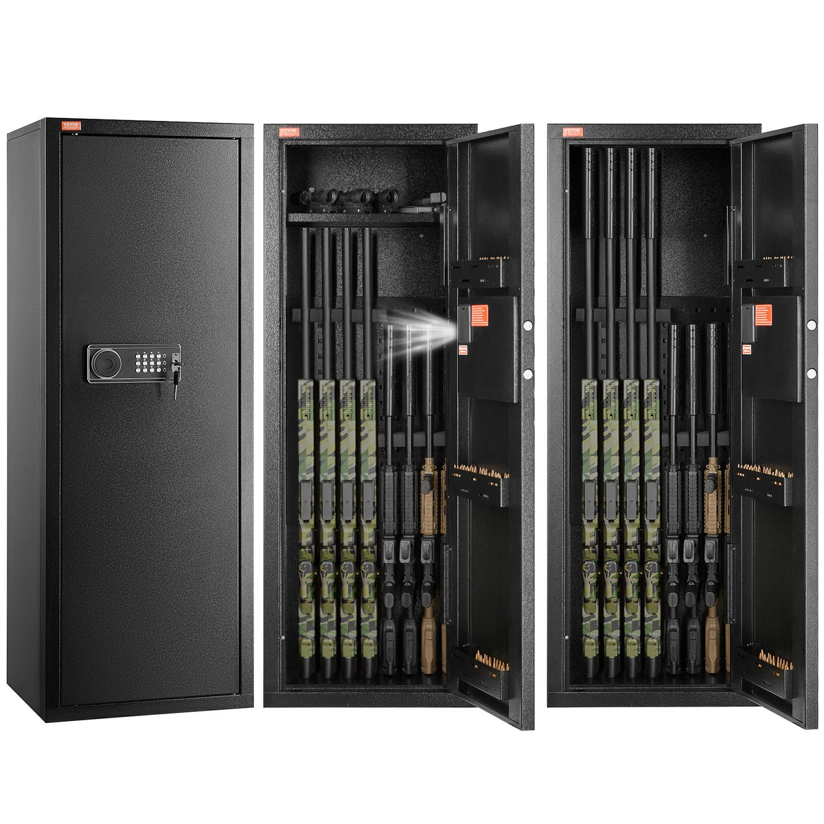 6-8 Rifle Gun Safe with Digital Lock & Emergency Power Supply