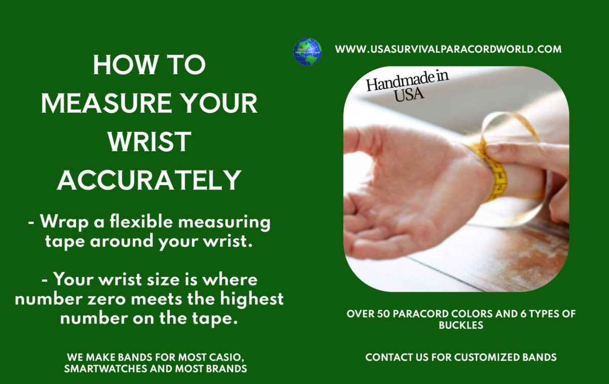 Adjustable Paracord Watch Band for Casio G-Shock Rangeman Series - Survival Strap