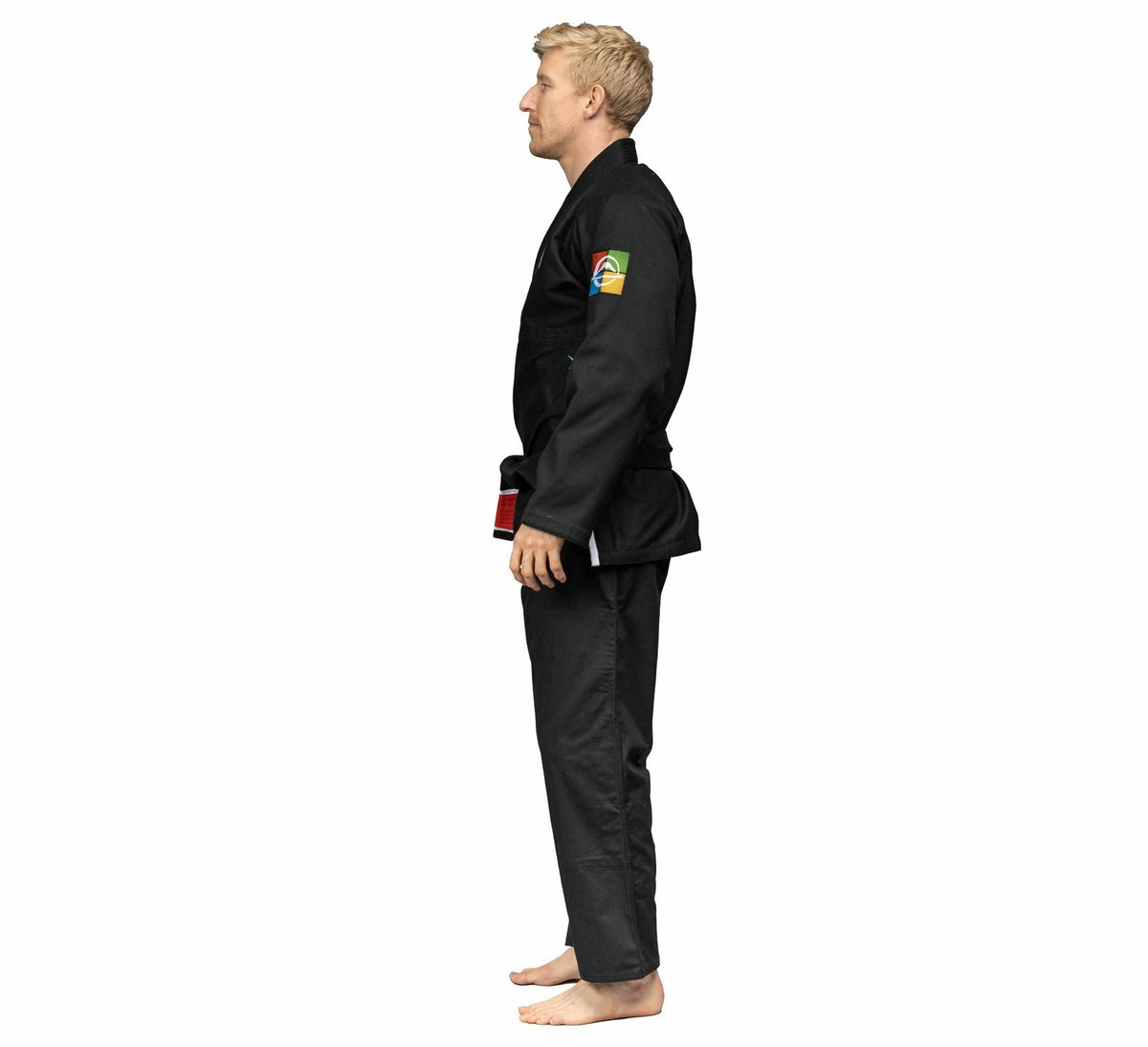 Lightweight Mens Jiu-Jitsu Gi - Gamer Series, Black & Green - Fuji Suparaito