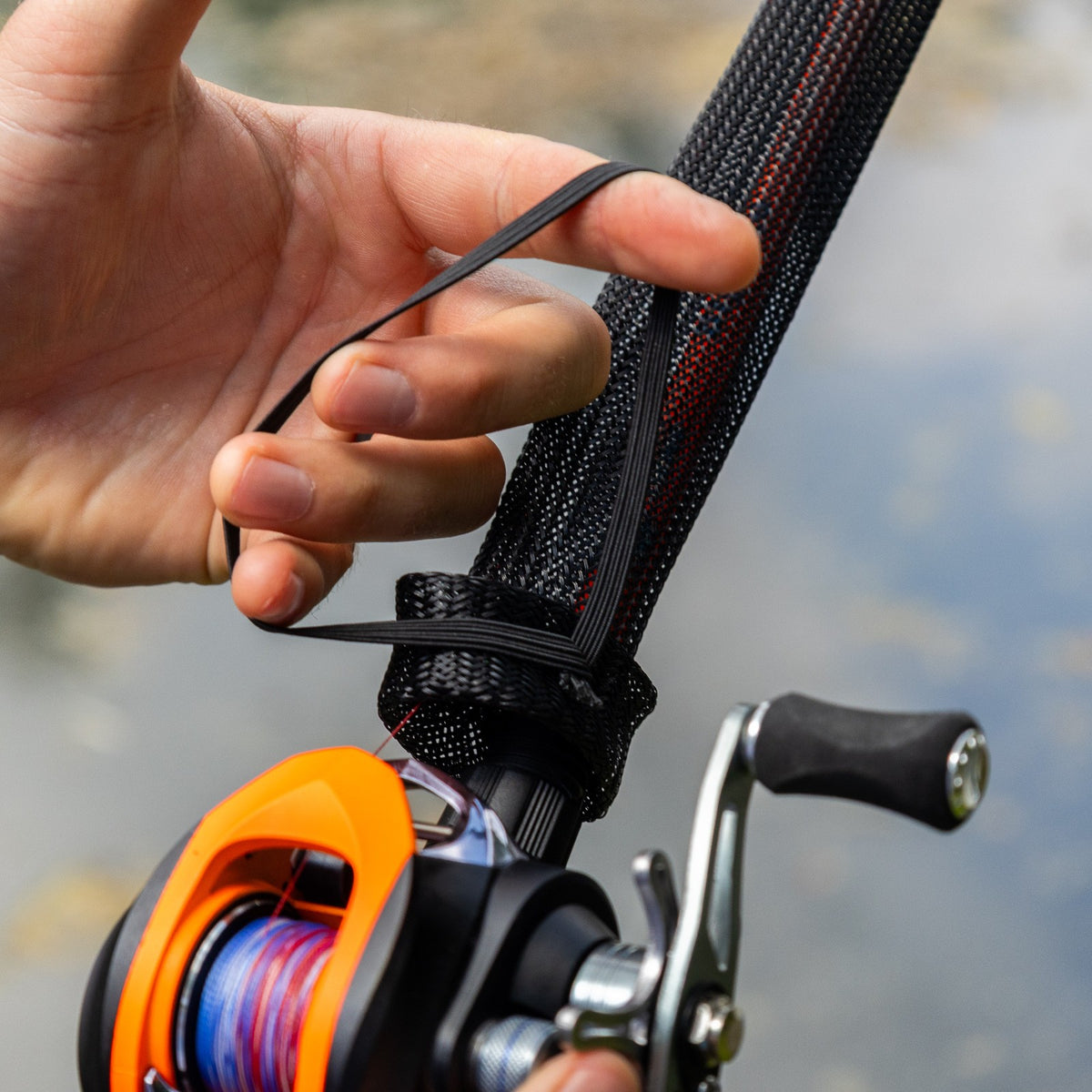 Fishing Rod Cover Sleeve 2-Pack - UV-Resistant Rod Protector for Spinning & Casting