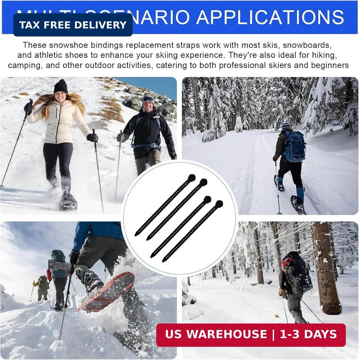 18-Inch Snowshoe Replacement Straps Kit for MSR Classic Snowshoes