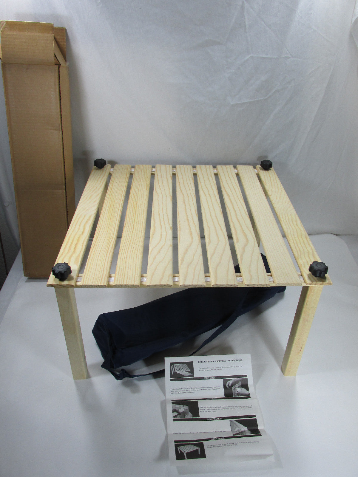 Portable Wooden Picnic Camping Table 23x23x13 Outdoor Foldable