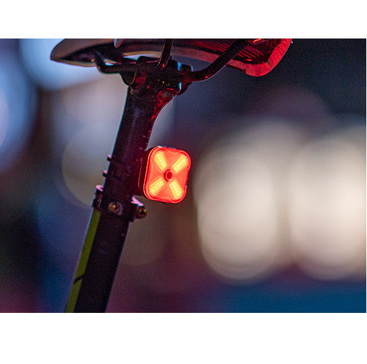 USB Rechargeable Bike Tail Light 50 Lumens with Warning Mode and Multiple Mounting Options