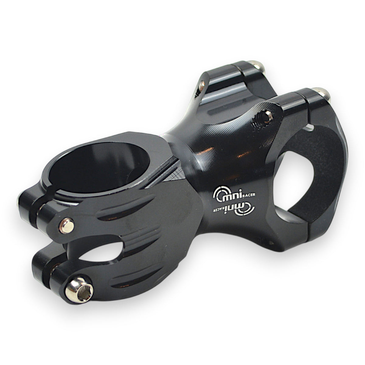 Lightweight Bicycle Handlebar Stem with Titanium Bolts - 31.8mm Black