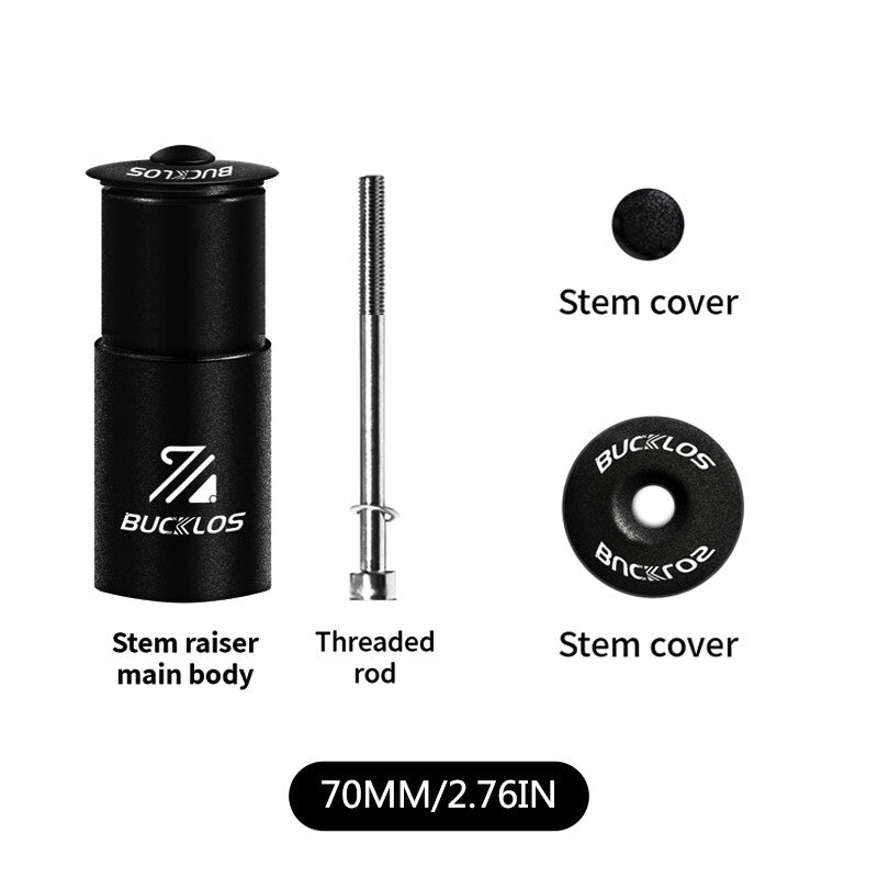 Mountain Bike Handlebar Riser Extender - Aluminum Fork Stem Adapter for Adjustable Height
