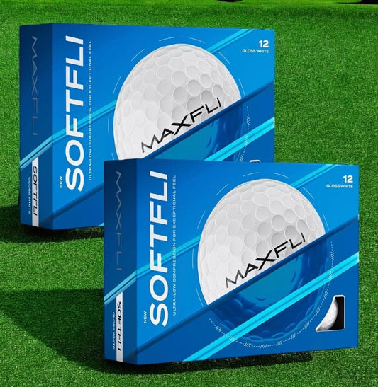 Maxfli SoftFli Golf Balls 24 Pack - Soft Feel & Distance for Moderate Swing Speeds