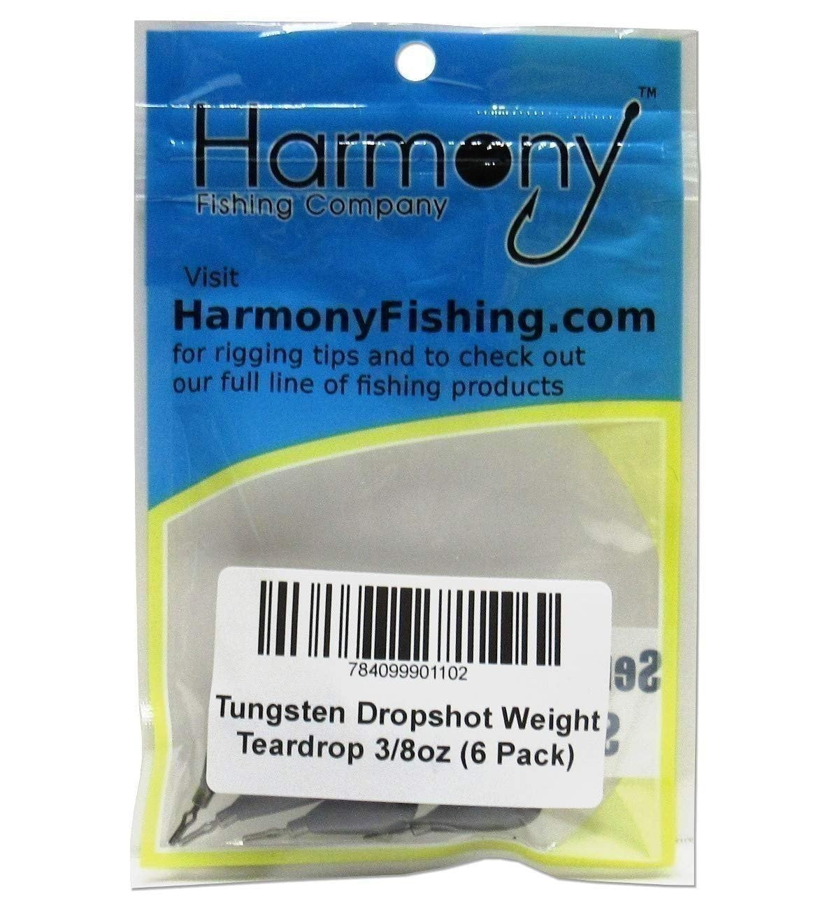 Tungsten DropShot Weights - Chip-Proof Teardrop Fishing Weights