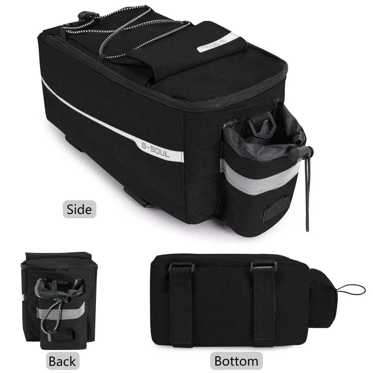 Waterproof Bicycle Rear Seat Storage Bag Pannier Saddle Rack Trunk