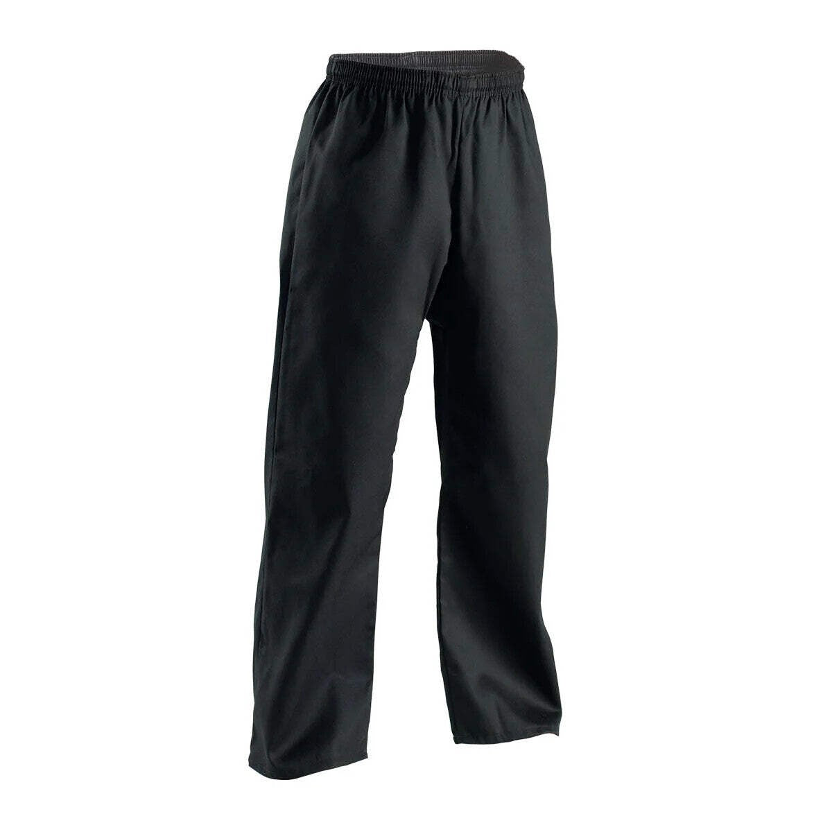 Lightweight Karate Taekwondo Uniform Gi with Free Belt - Black, All Sizes