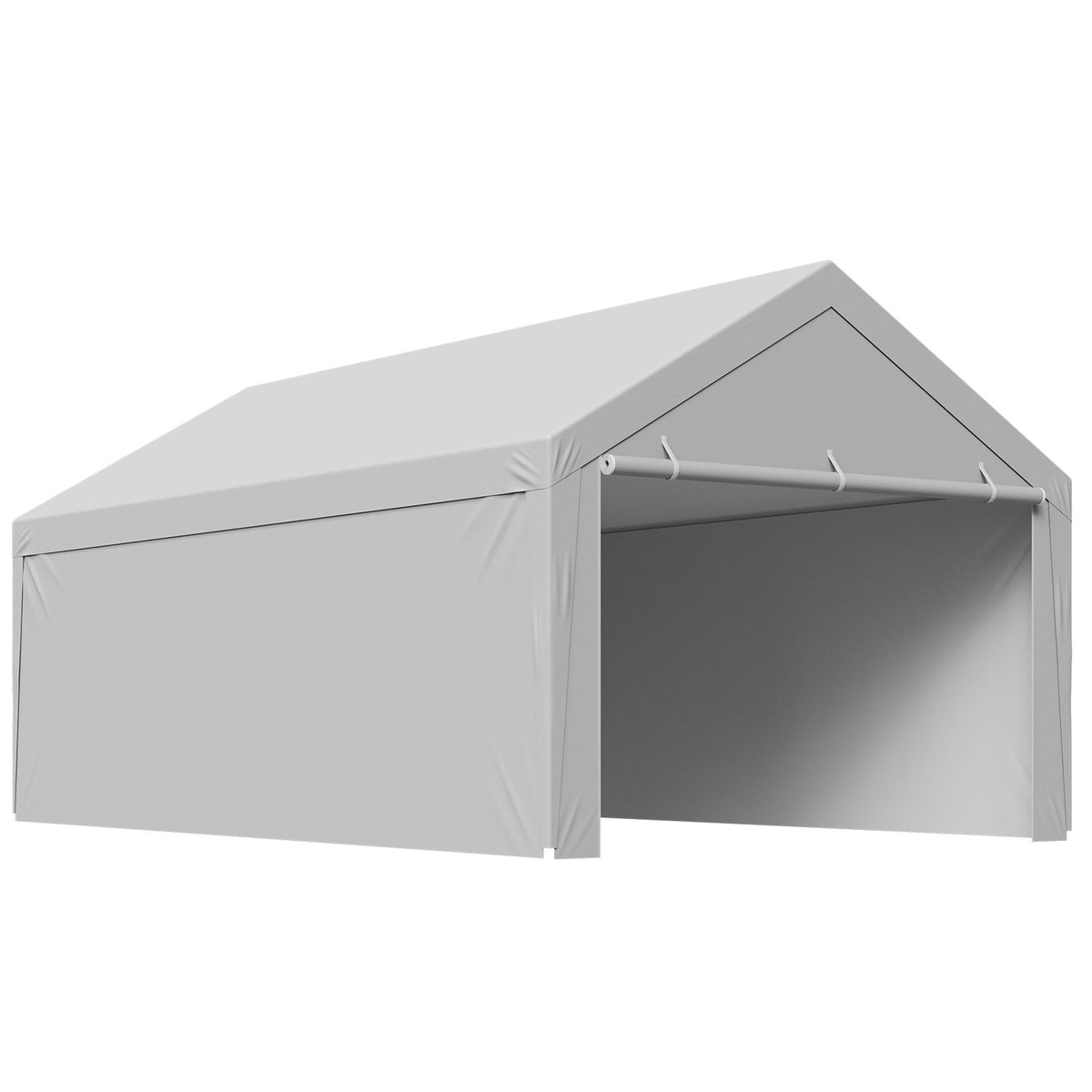 12x20 ft Carport Replacement Canopy Cover with Sidewalls - Durable Outdoor Shelter