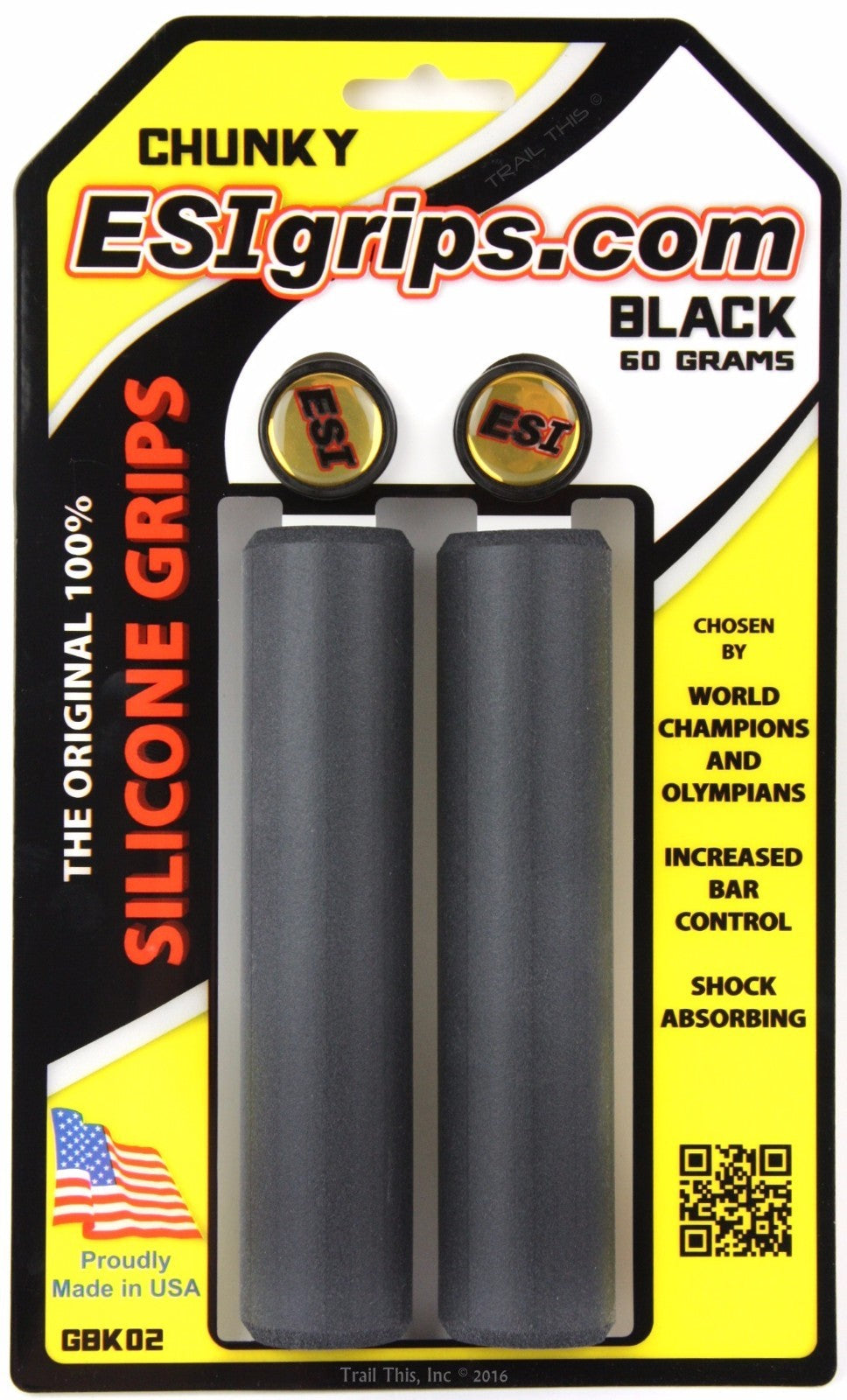 MTB Bike Grips Silicone Shock Absorbing 32mm Black - Pair