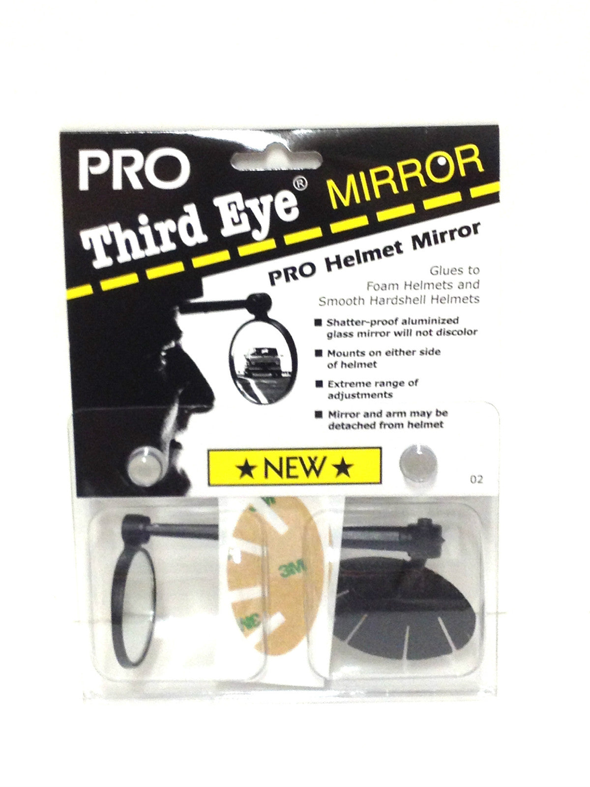Cycling Helmet Mirror - Adjustable Shatterproof Bike Mirror for Helmets