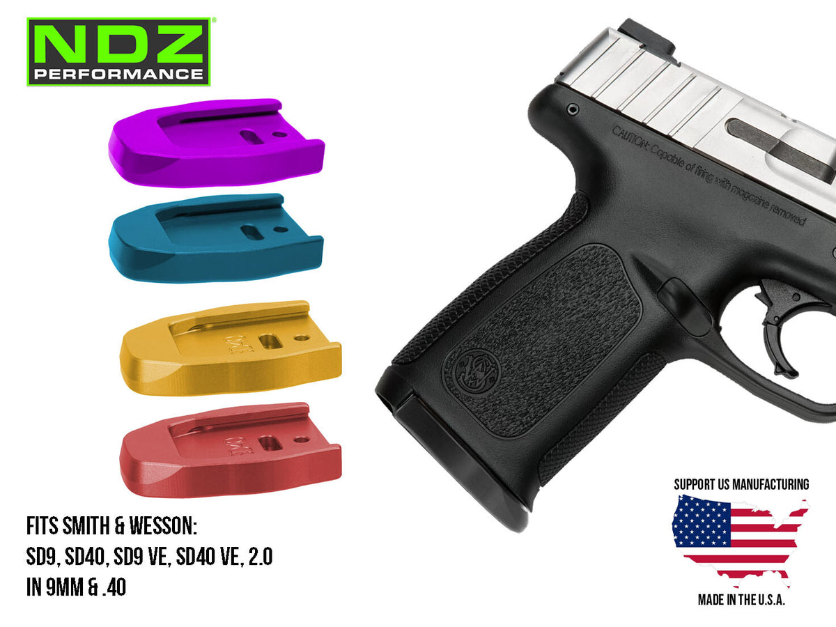 Aluminum Magazine Base Plate for Smith & Wesson SD9 SD40 2.0 VE - Durable Replacement