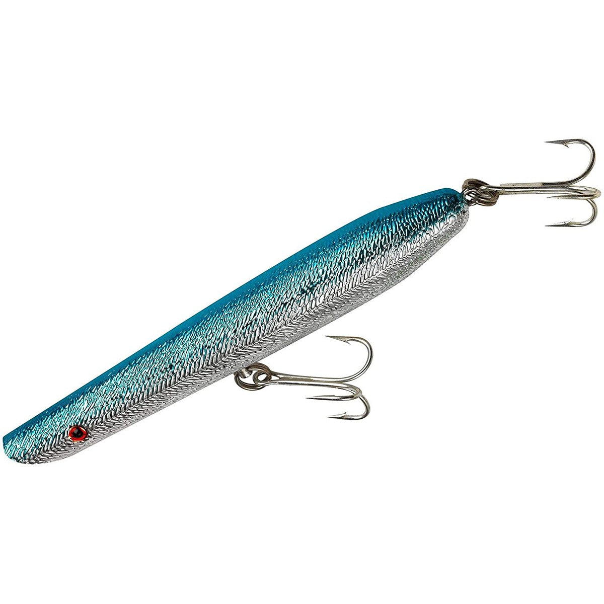 Cotton Cordell 6-Inch Pencil Popper Fishing Lure 1 oz Chrome Blue Back