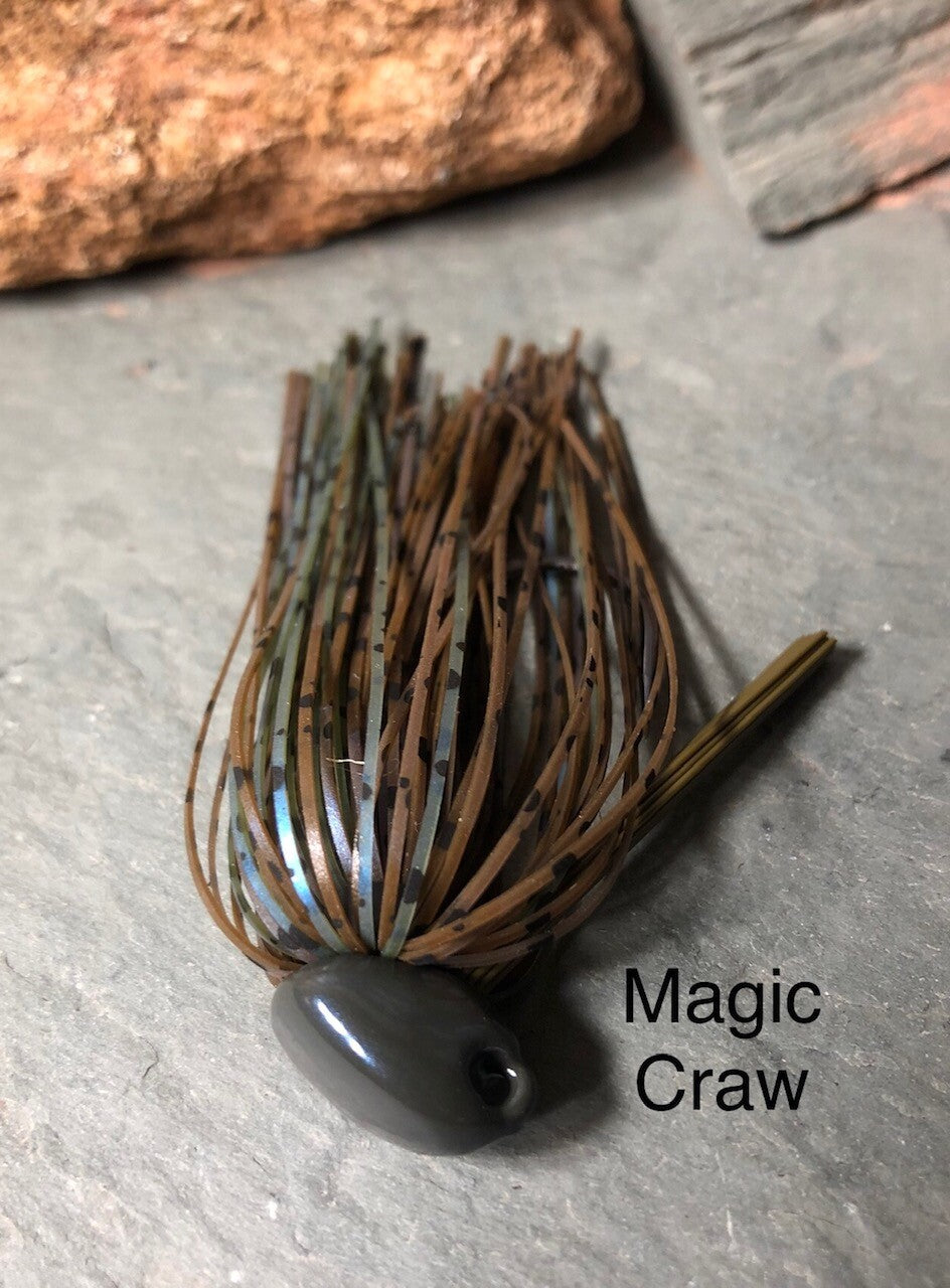 Bass Fishing Jigs Set - Weedless Flipping & Football Jig Heads for Bass