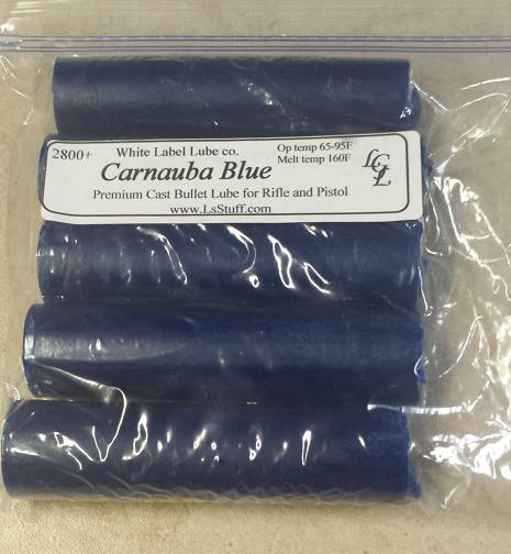 Carnauba Blue Cast Bullet Lube Sticks - 5 Pack High-Speed Shooting Accessory