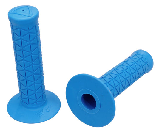 BMX Bicycle Handlebar Grips - Classic TRI Style Maui Blue 122mm