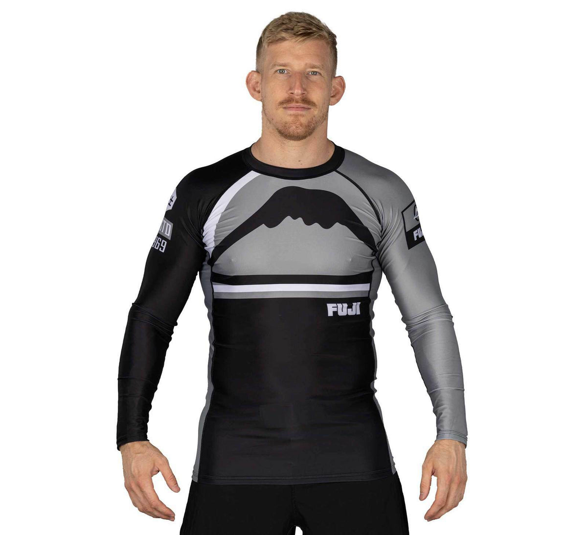 Long Sleeve MMA Rashguard for Jiu-Jitsu & BJJ - Grey