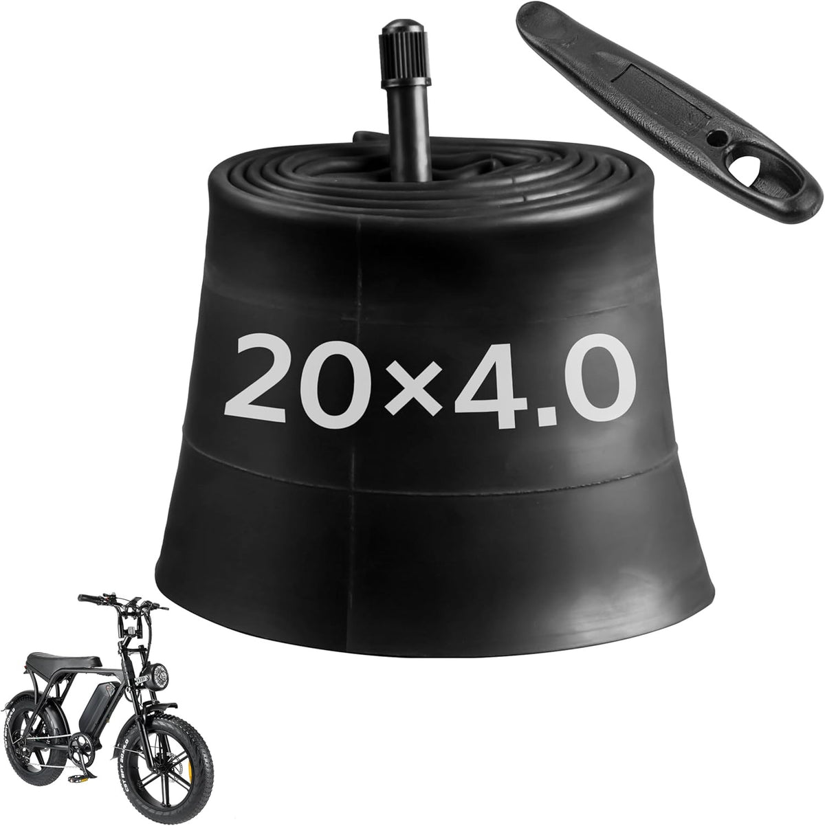 20x4.0 Fat Bike Inner Tube Puncture Resistant All-Terrain MTB & E-Bike Tube