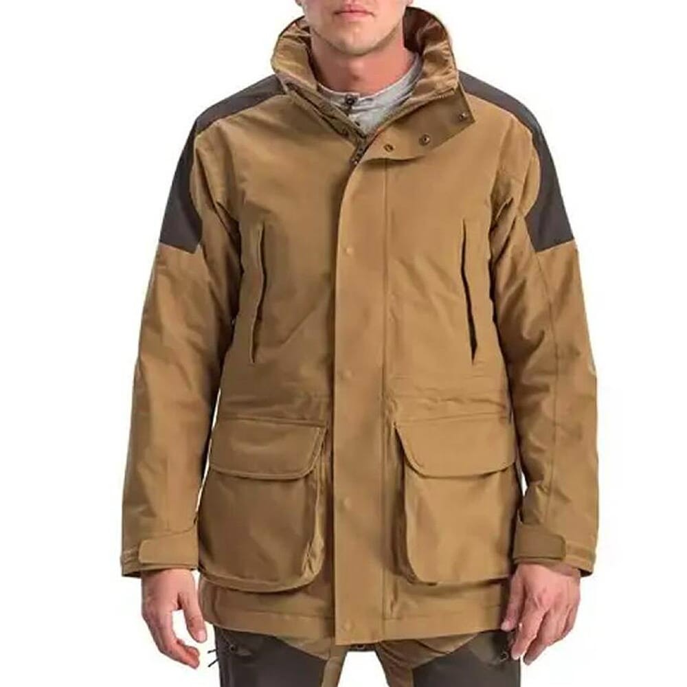 Waterproof Hunting Jacket for Outdoor Gear - Large Hazelnut