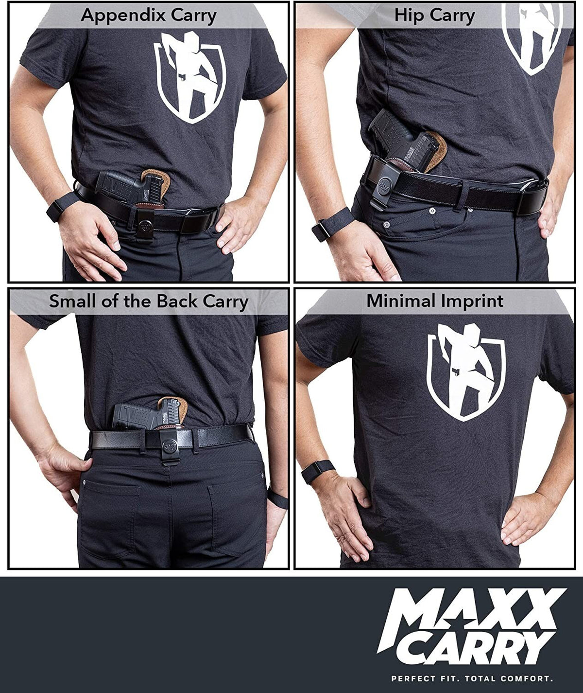 Leather IWB Gun Holster for Beretta 92FS, 92X, M9A3, M9A4 - Premium Concealed Carry