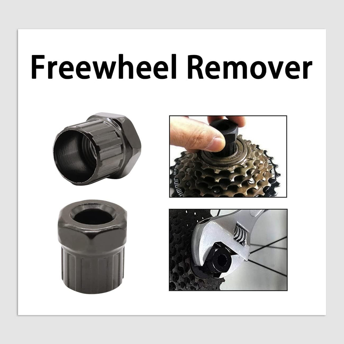 Bike Repair Tool Kit with Cassette Remover & Crank Puller - 6PCS