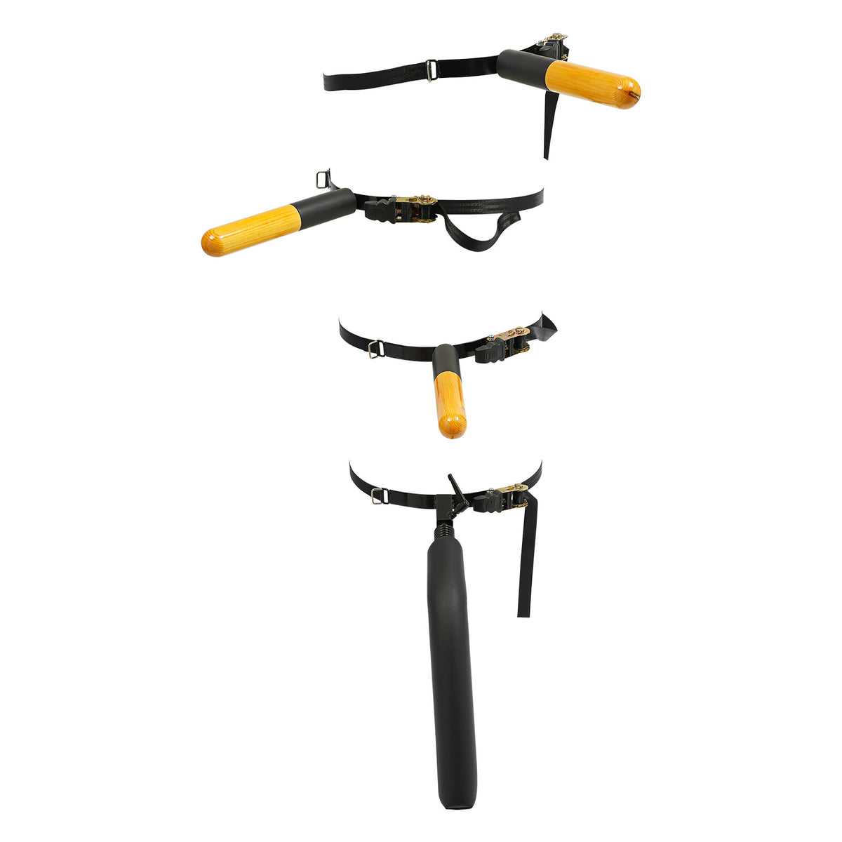 Wing Chun Dummy Arm Leg Set for Martial Arts Training - Portable Wooden Parts