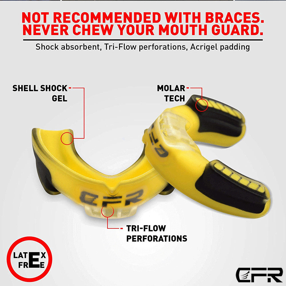 Gel Boxing Gum Shield & Mouth Guard for Contact Sports - Junior Fit