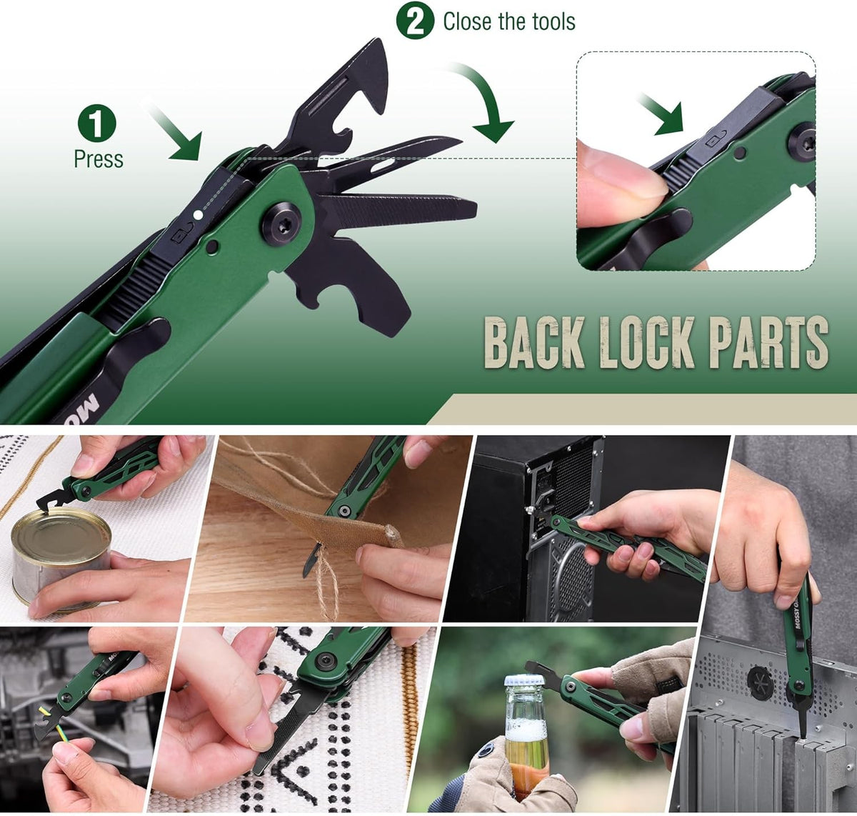 27-in-1 Multitool Pliers Set with Knife and Screwdriver for Camping and DIY